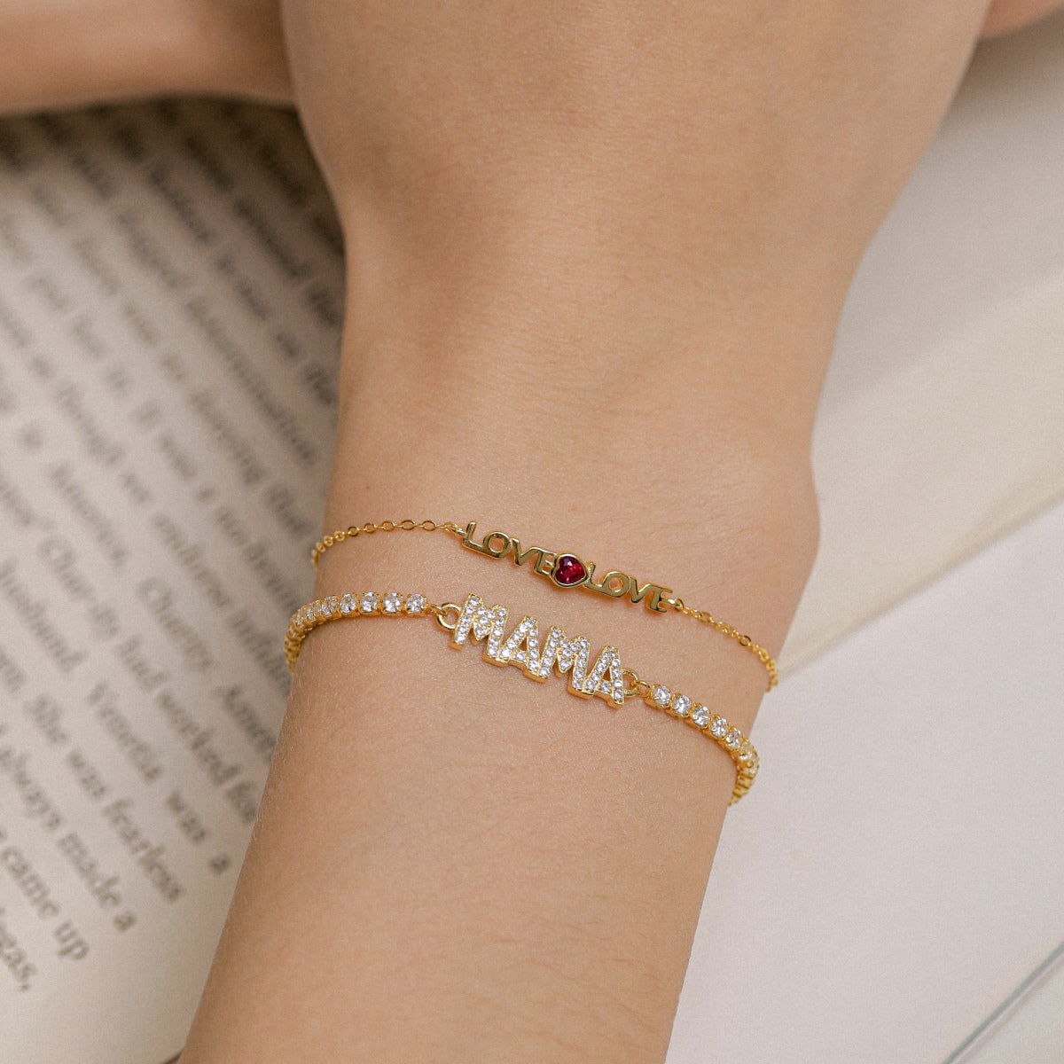 [GALE]Romantic Heart Shape Lover Bracelet