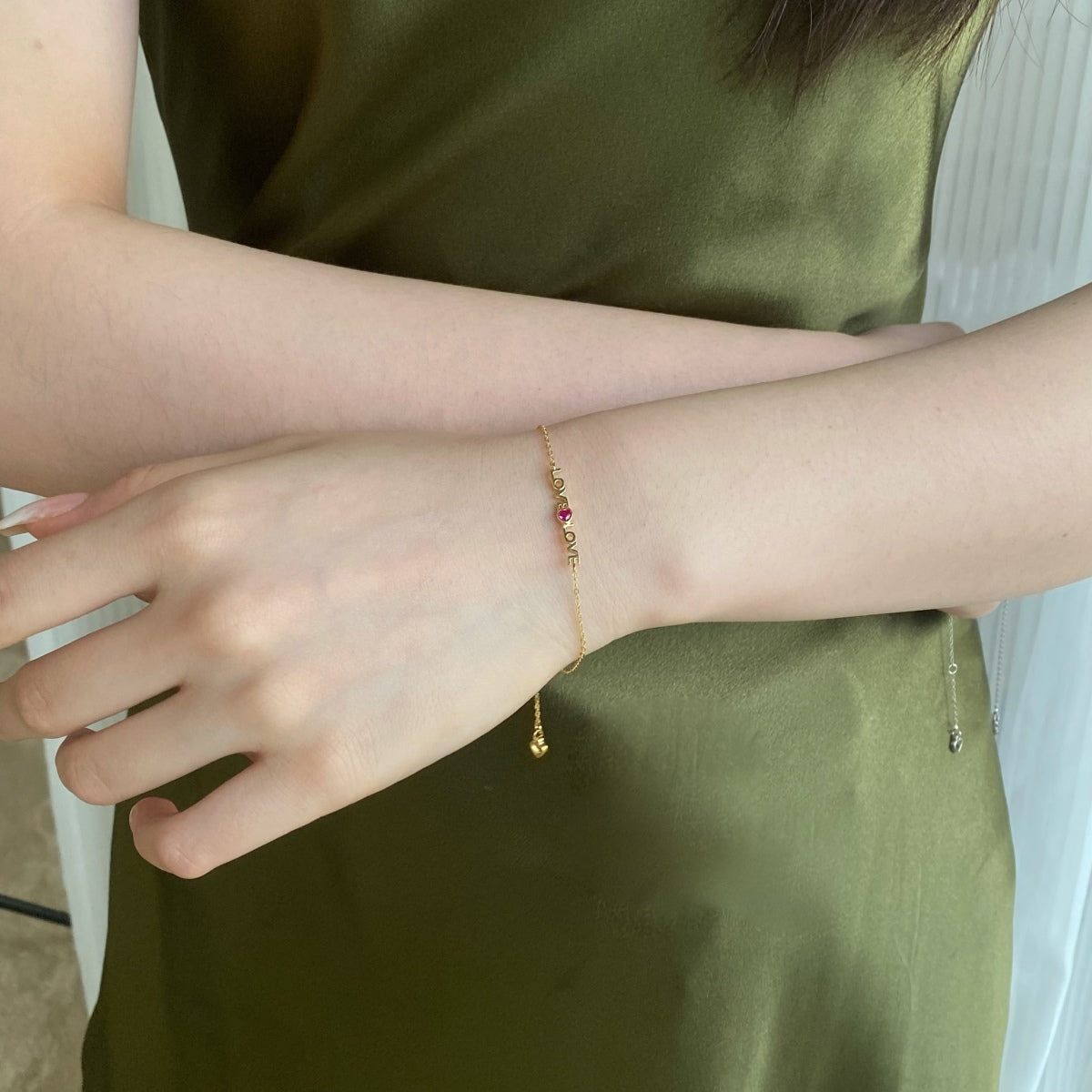 [GALE]Romantic Heart Shape Lover Bracelet