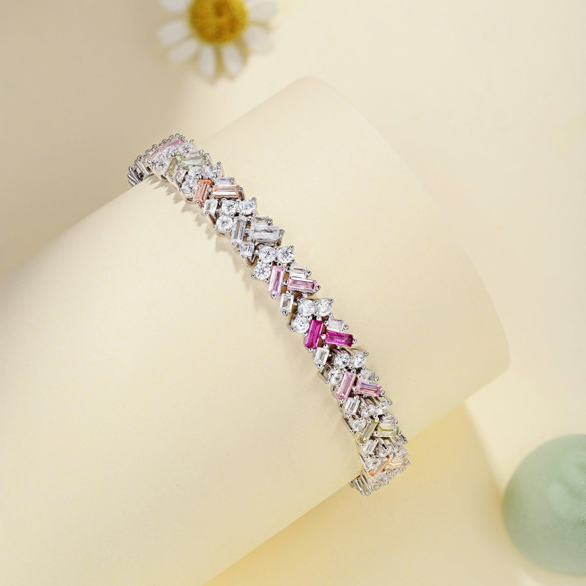 [GALE]Dazzling Unique Multi Shape Daily Bracelet
