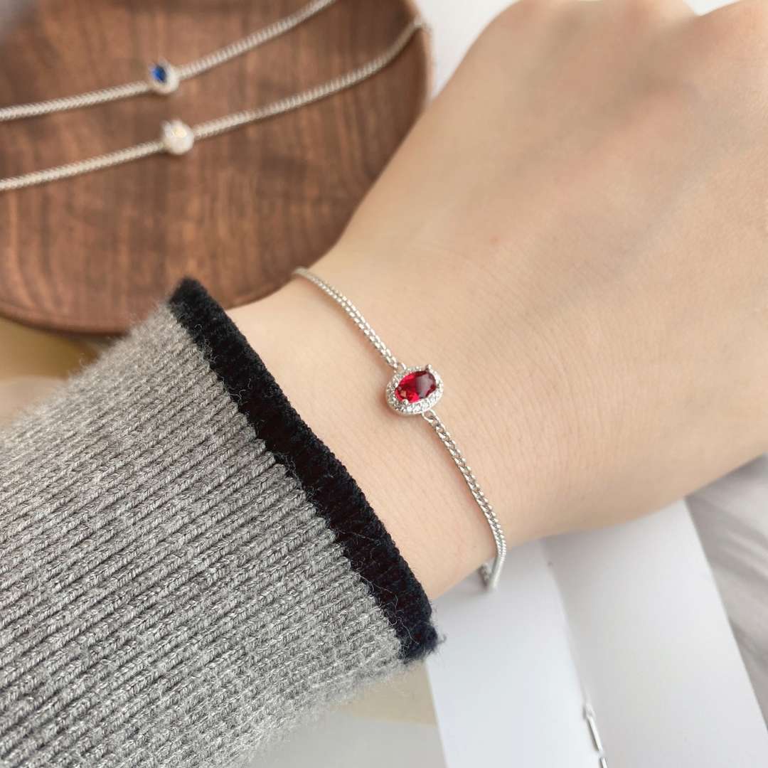[GALE]Exquisite Oval Shape Bracelet