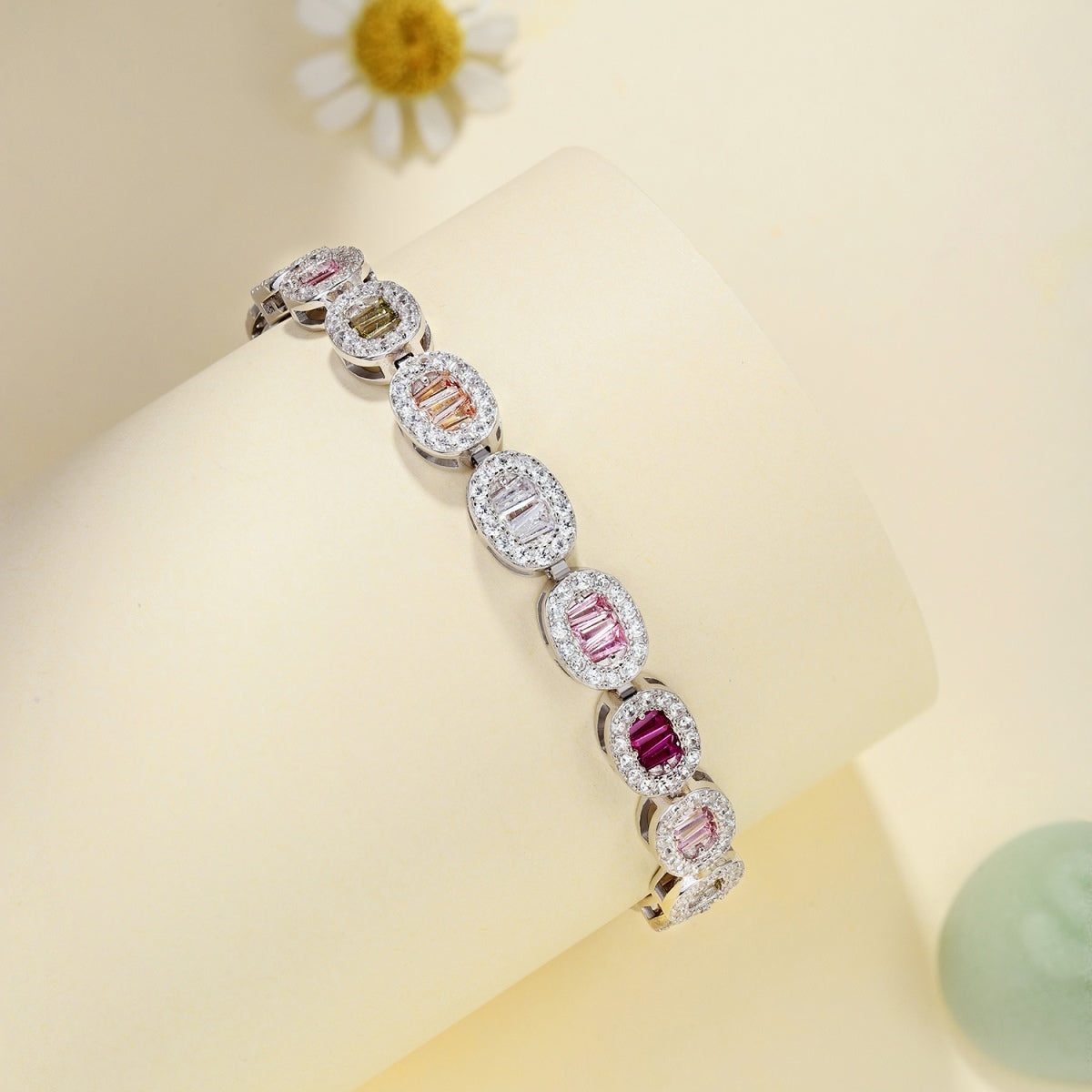 [GALE]Exquisite Ornate Emerald Cut Daily Bracelet