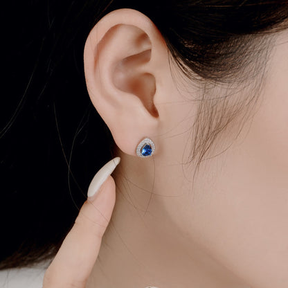[GALE]Luxurious Water Drop Shape Earrings