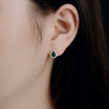 [GALE]Luxurious Water Drop Shape Earrings
