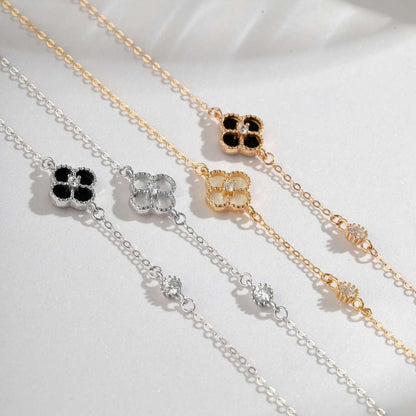 [GALE]Delicate Four Leaf Clover Bracelet