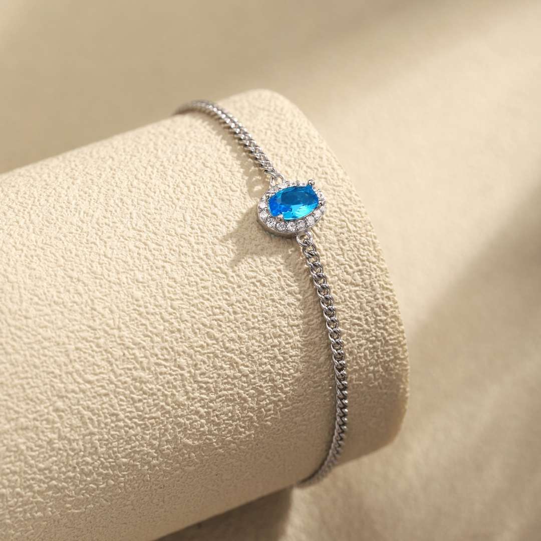 [GALE]Exquisite Oval Shape Bracelet