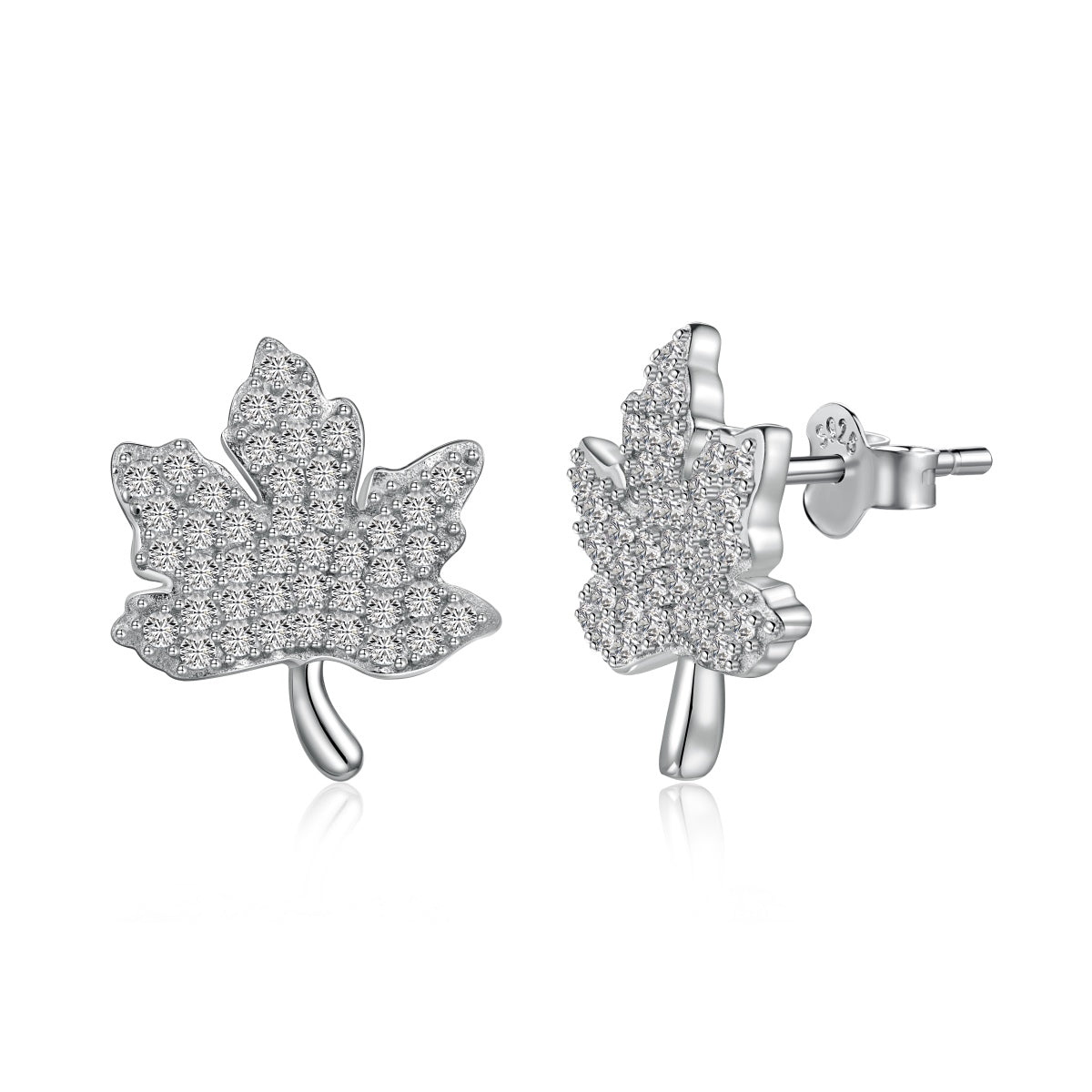 [GALE]Exquisite Maple Leaf Design Earrings