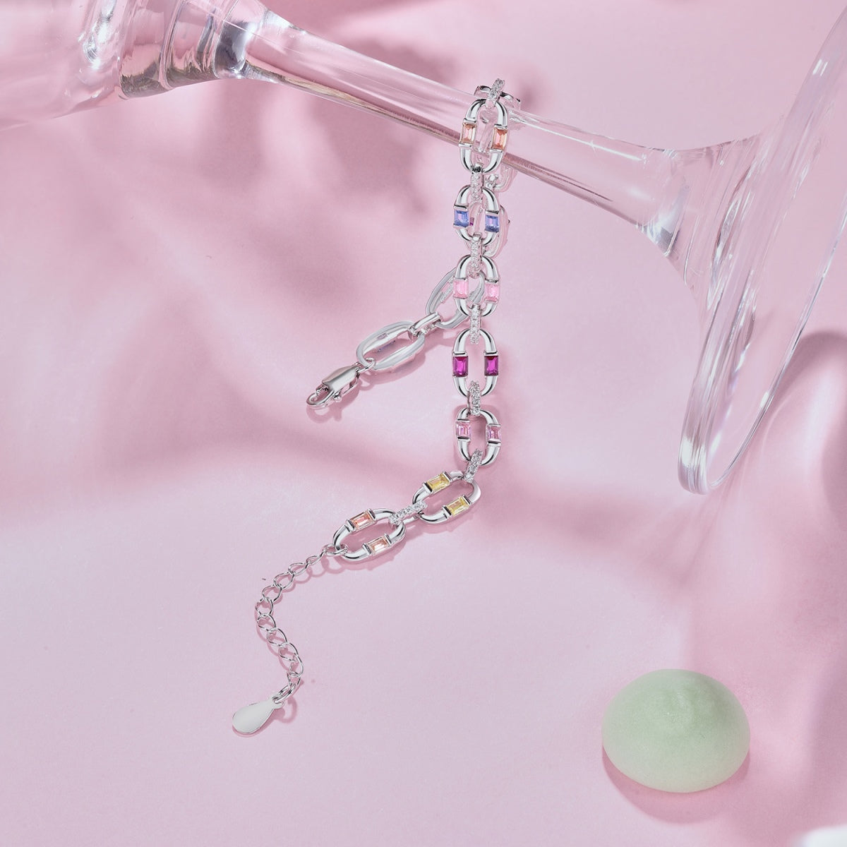 [GALE]Dazzling Colorful Daily Bracelet