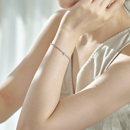 [GALE]0.5 Carat Elegant Romantic Heart Shape Lover Bracelet