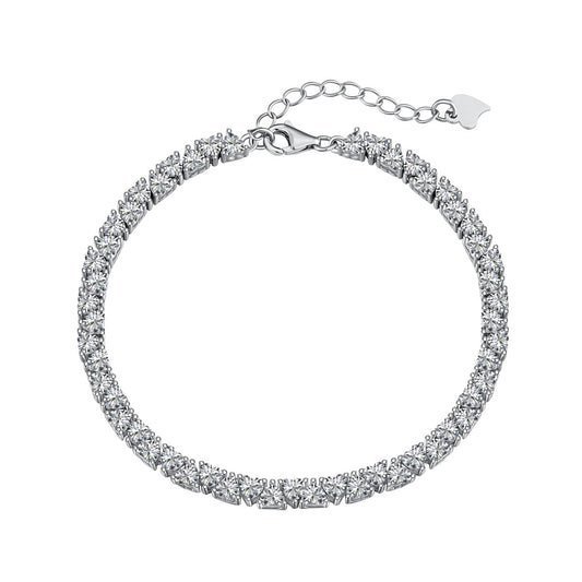 [GALE]Dazzling Romantic Heart Shape Lover Bracelet
