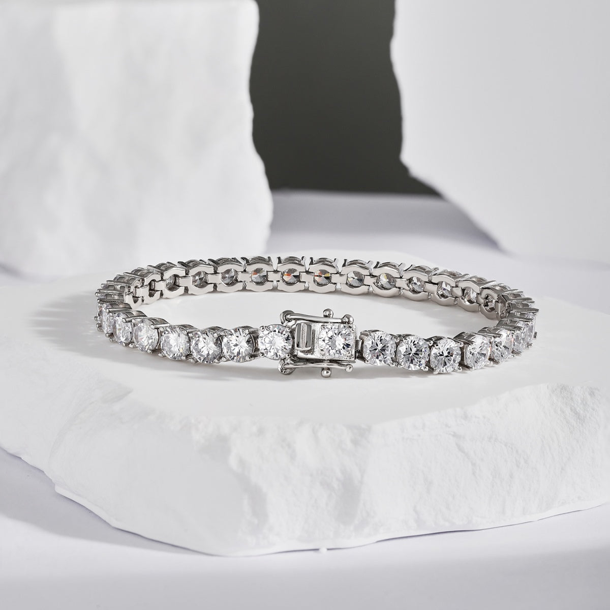 [GALE]Ornate Sparkling Round Cut Wedding Bracelet