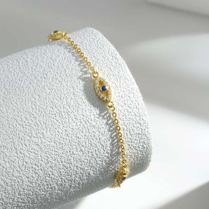 [GALE] Halskette mit Anhänger in Form des Bösen Blicks