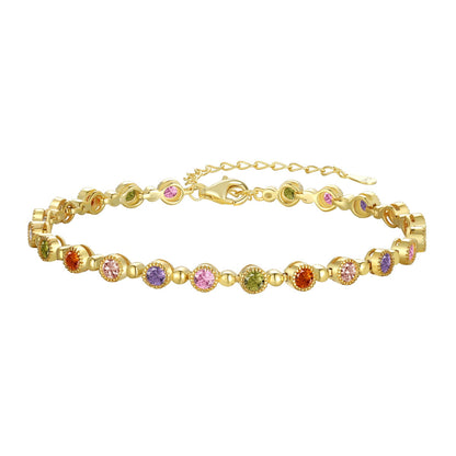 [GALE]Sparkling Exquisite Round Cut Party Bracelet