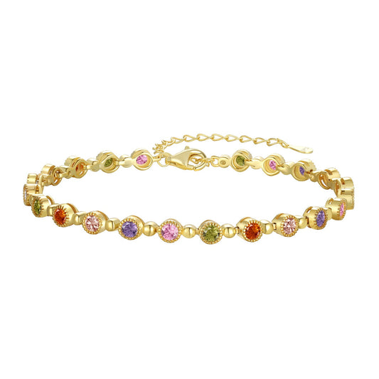 [GALE]Sparkling Exquisite Round Cut Party Bracelet