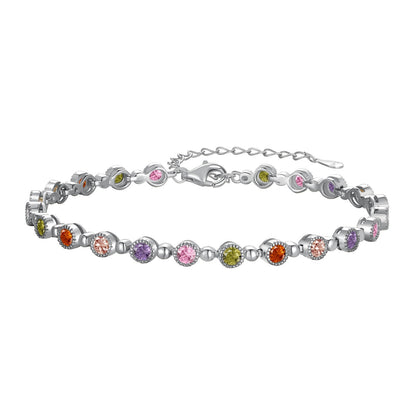 [GALE]Sparkling Exquisite Round Cut Party Bracelet