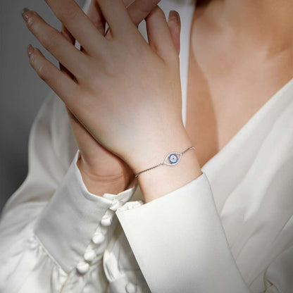 [GALE]Dazzling Eye Shape Necklace