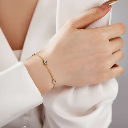 [GALE]Delicate Round Shape Pendent Necklace