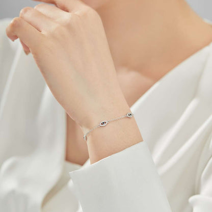 [GALE] Halskette mit Anhänger in Form des Bösen Blicks