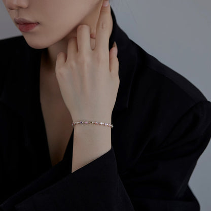 [GALE]Sparkling Exquisite Round Cut Party Bracelet