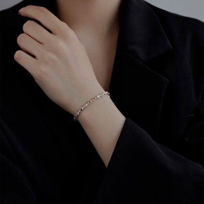 [GALE]Sparkling Exquisite Round Cut Party Bracelet
