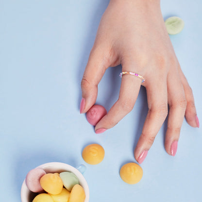 [GALE]Lively In Shades Elegant Radiant Cut Daily Ring