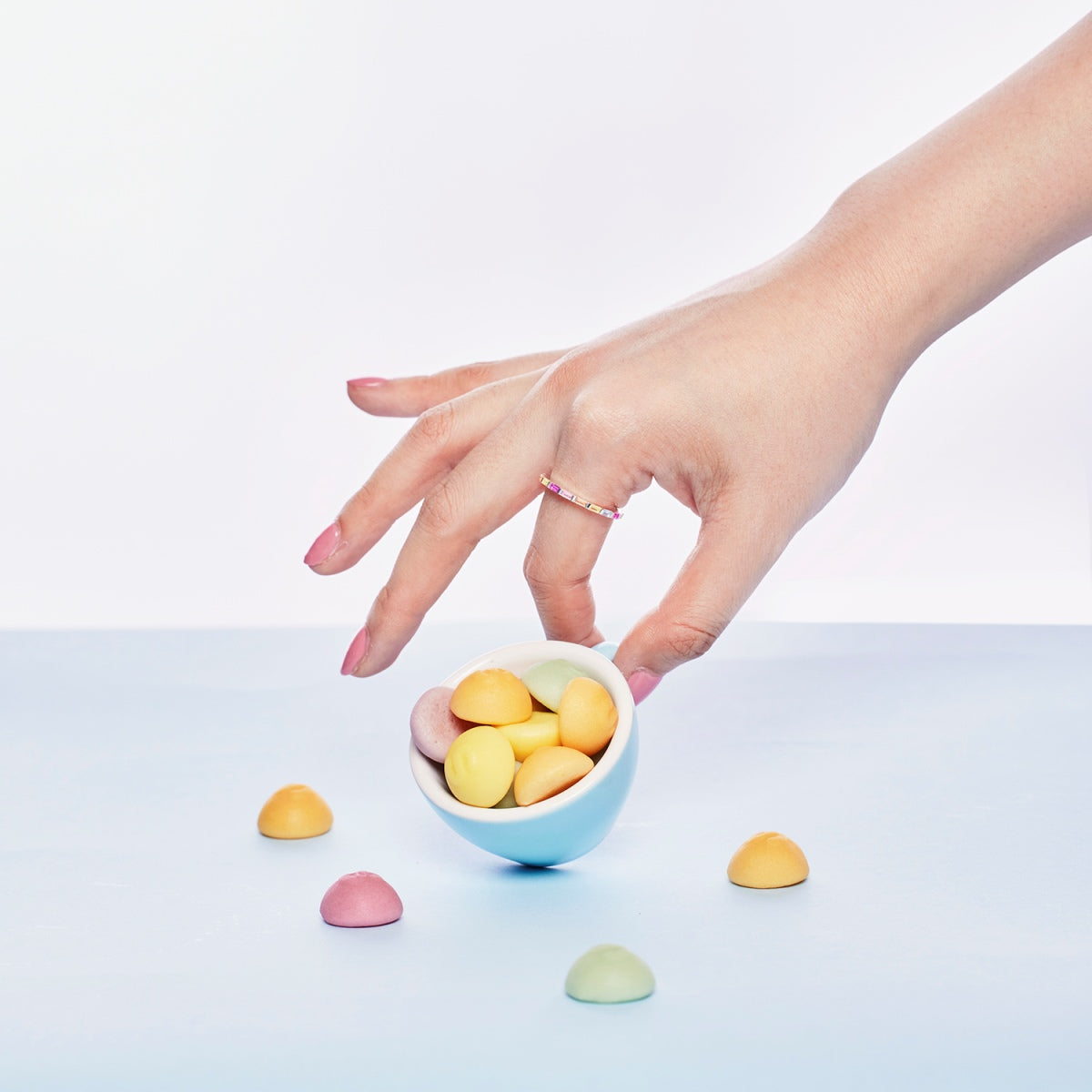 [GALE]Lively In Shades Elegant Radiant Cut Daily Ring