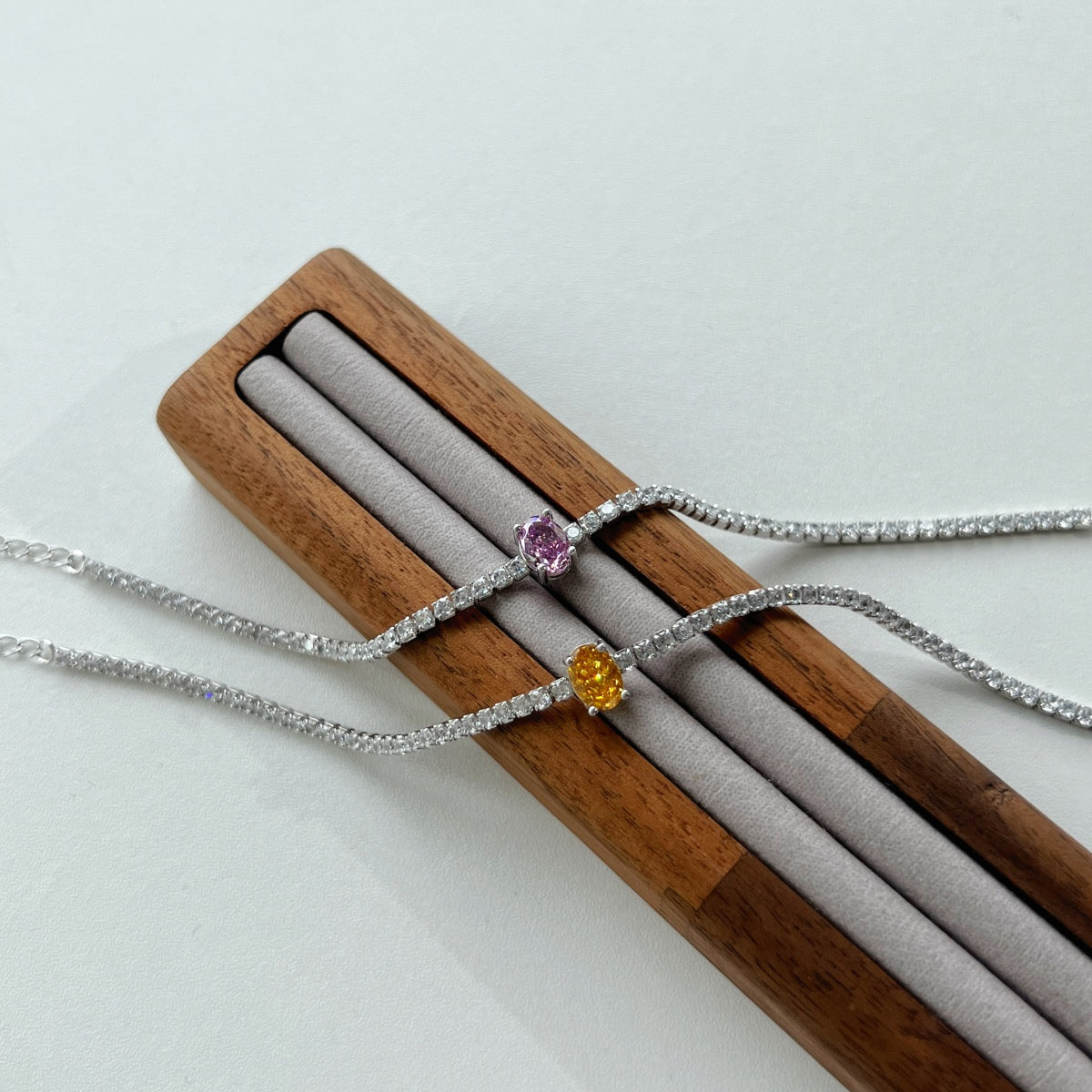 [GALE]0.75 Carat Exquisite Oval Cut Daily Bracelet