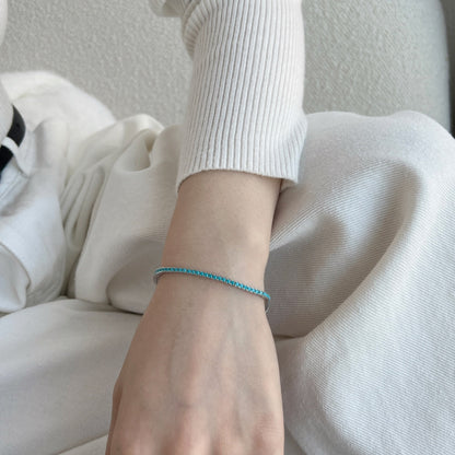 [GALE]Dazzling Exquisite Round Cut Daily Bracelet