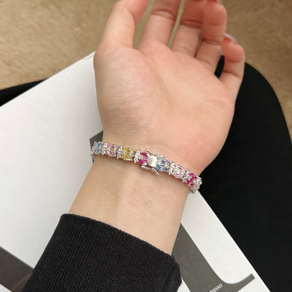[GALE]Delicate Colorful Multi Cut Party Bracelet