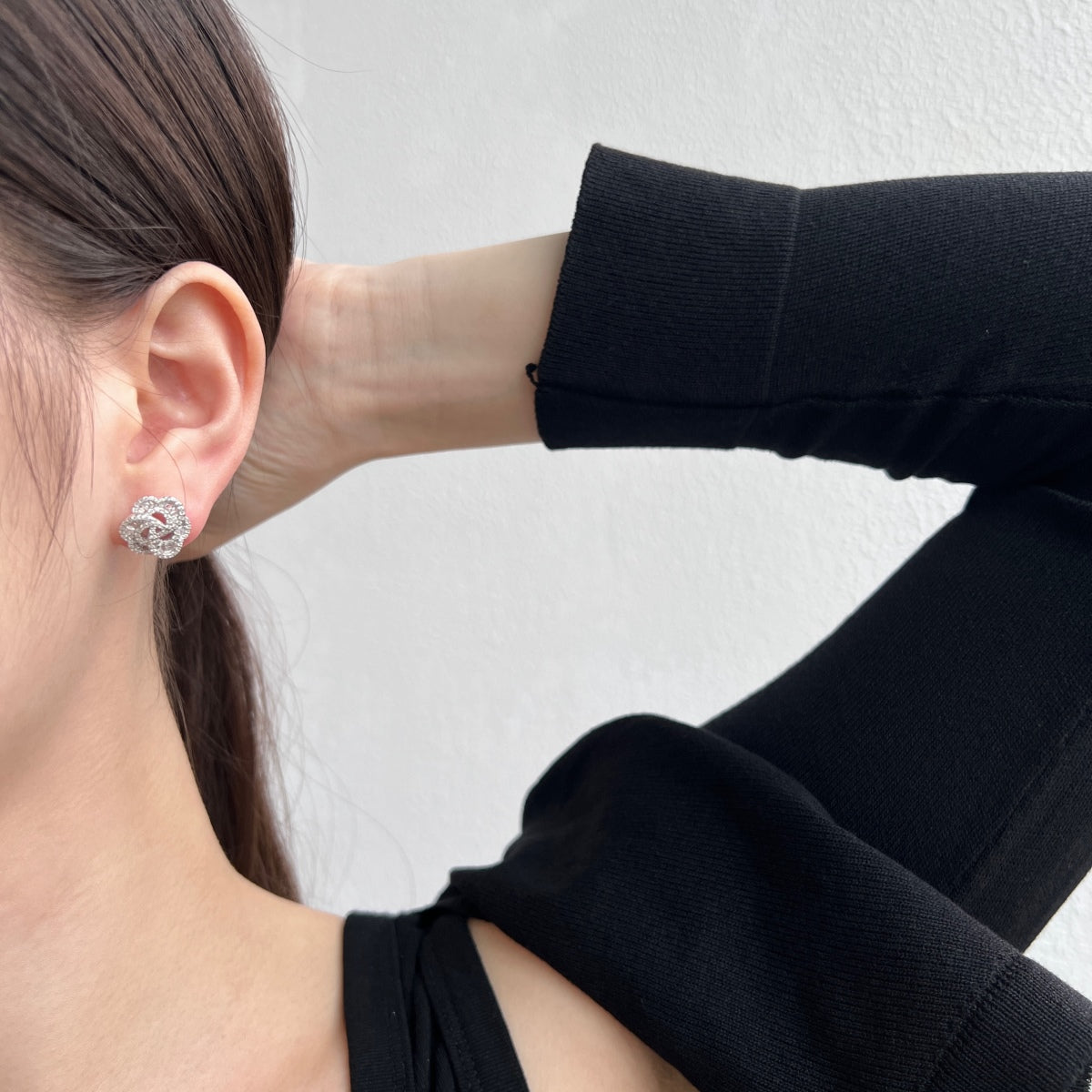 [GALE]Exquisite Flower Shape Daily Earrings