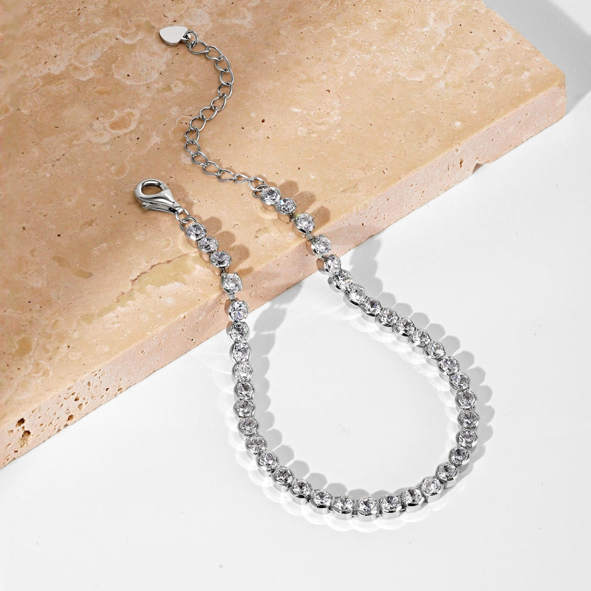 [GALE]Dazzling Sparkling Round Cut Daily Bracelet