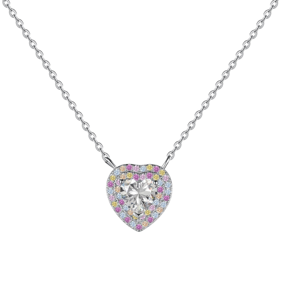 [GALE]Exquisite Heart Shape Necklace
