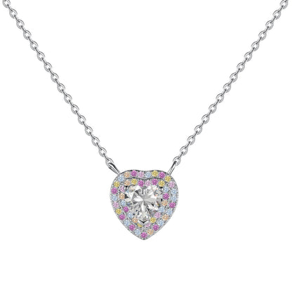 [GALE]Exquisite Heart Shape Necklace