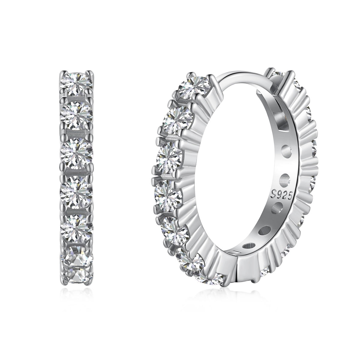 [GALE]Radiant Colorful Round Cut Earrings