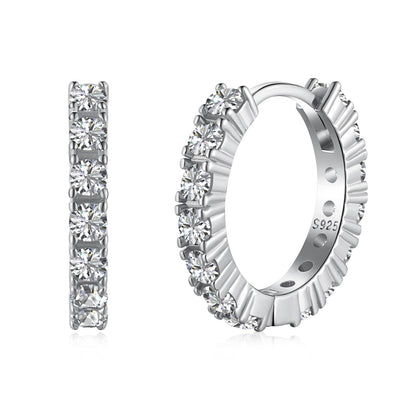 [GALE]Radiant Colorful Round Cut Earrings