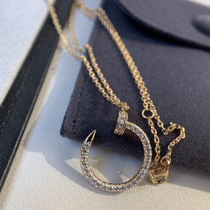 [GALE]JUSTE ネックレス ピンクゴールド ダイヤモンド