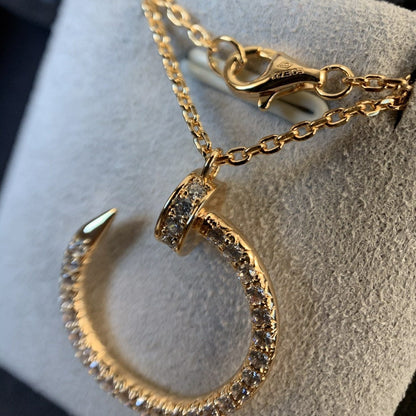 [GALE]JUSTE ネックレス ピンクゴールド ダイヤモンド