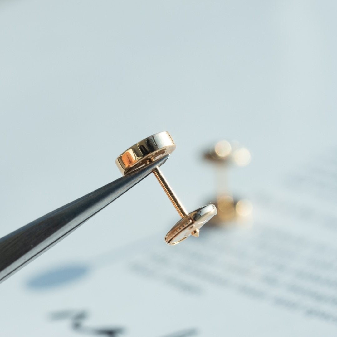 [ゲイル]ラブイヤリング ピンクゴールド 10mm