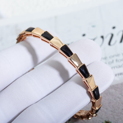 [GALE]SERPENTI BRACELET PINK GOLD ONYX