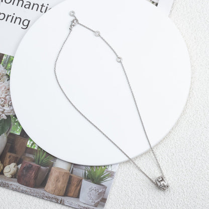 [GALE]PARENTESI NECKLACE SILVER DIAMOND