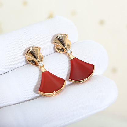 [GALE]DREAM Carnelian PINK GOLD EARRINGS