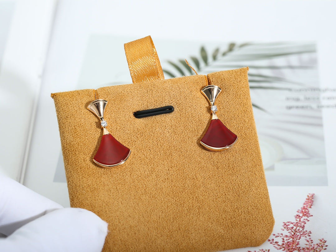 [GALE]DREAM Carnelian PINK GOLD EARRINGS