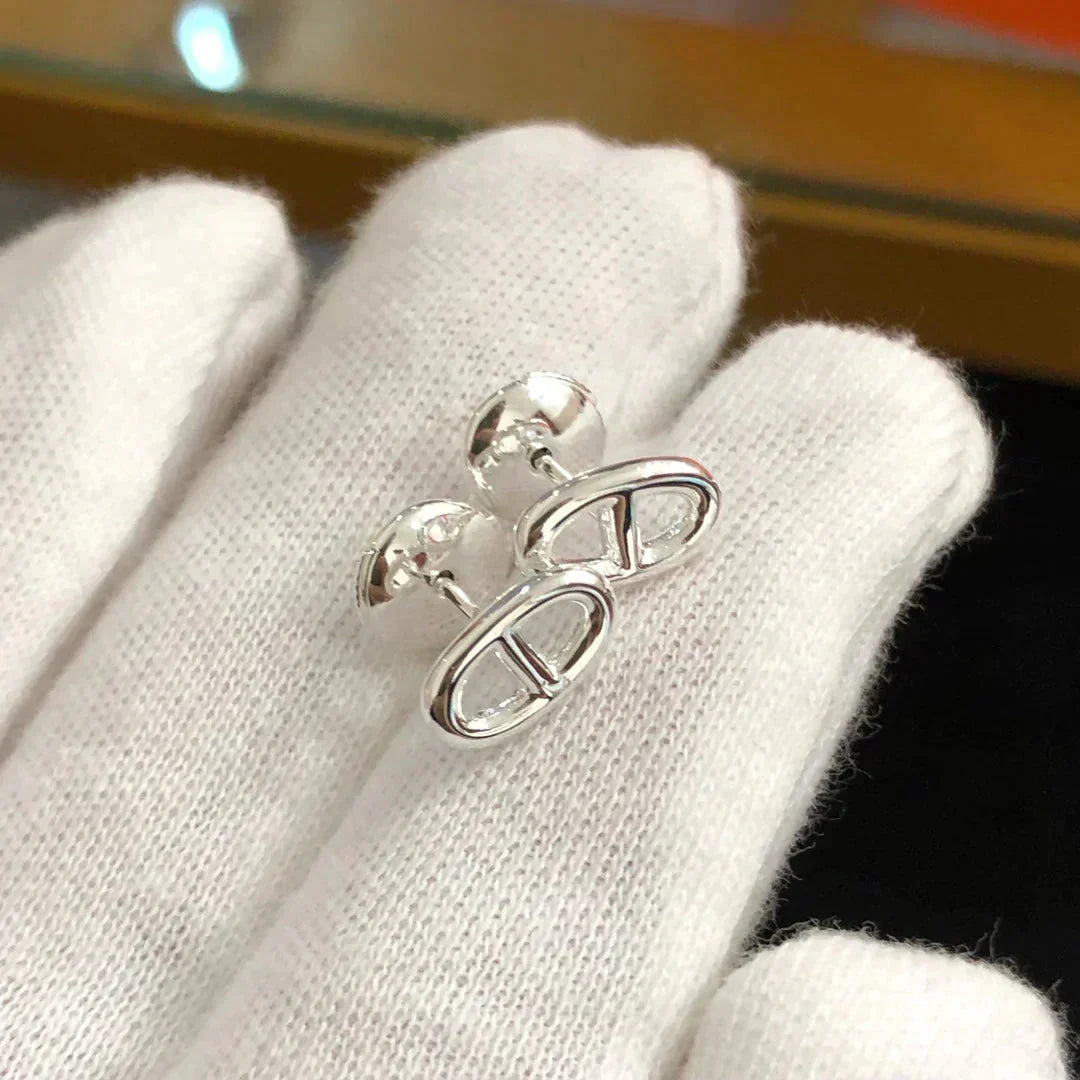 [GALE]CHAINE SMALL EARRINGS GOLD AND SILVER