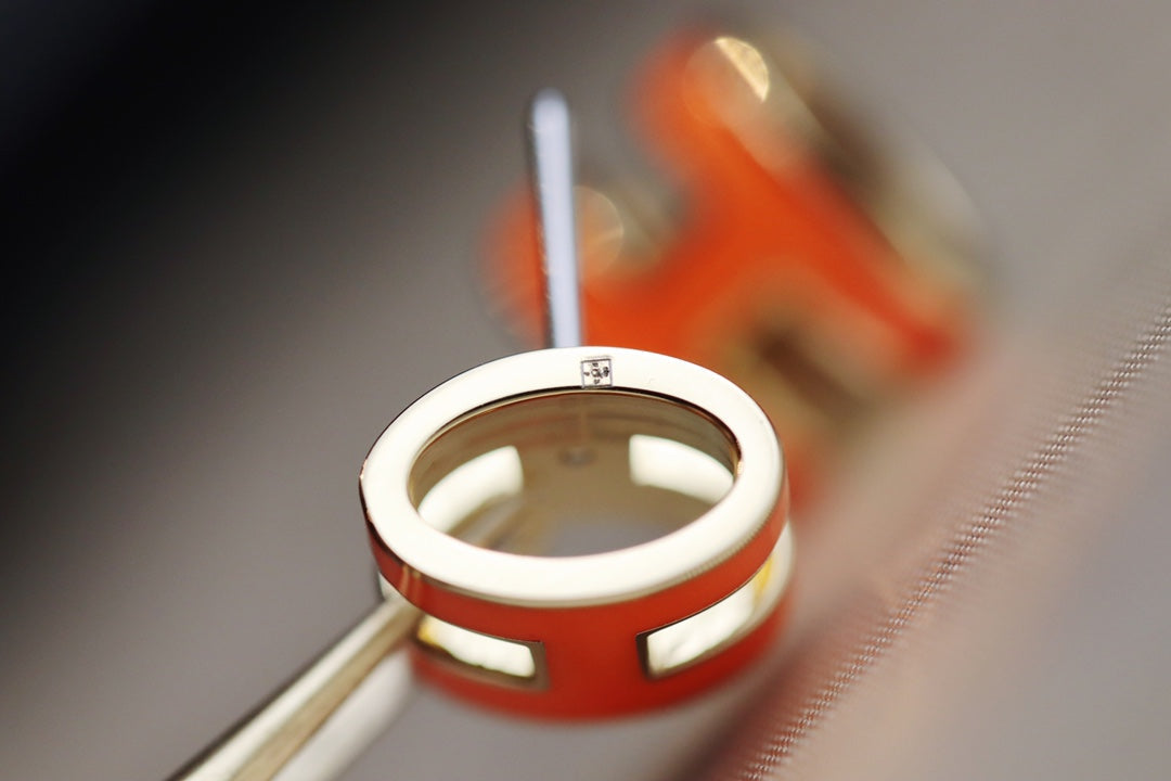 [GALE]MINI POP H EARRINGS ORANGE