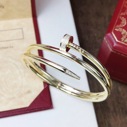 [GALE]JUSTE ブレスレット 3.5MM ダブルロウ ダイヤモンド