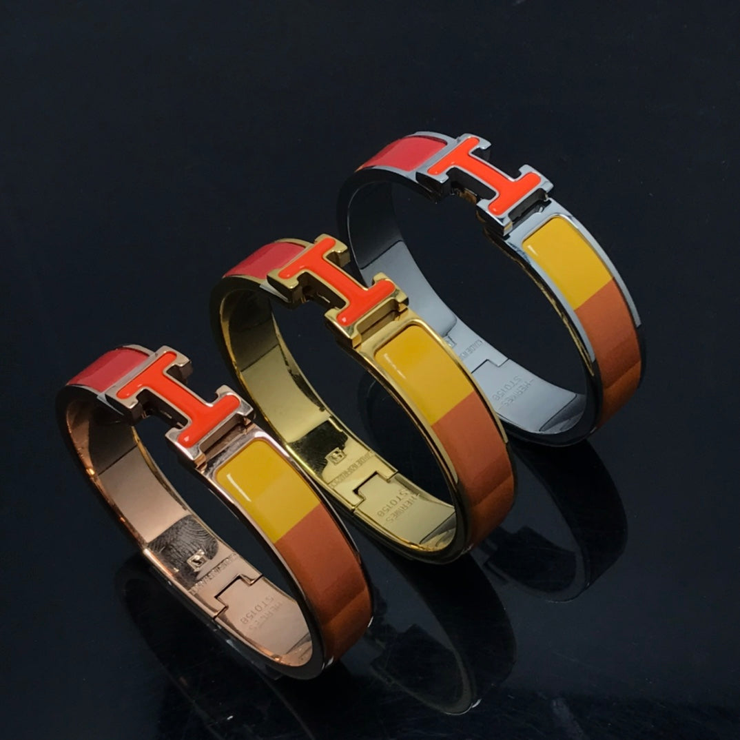[GALE]H Armband Orange Regenbogen Keramik
