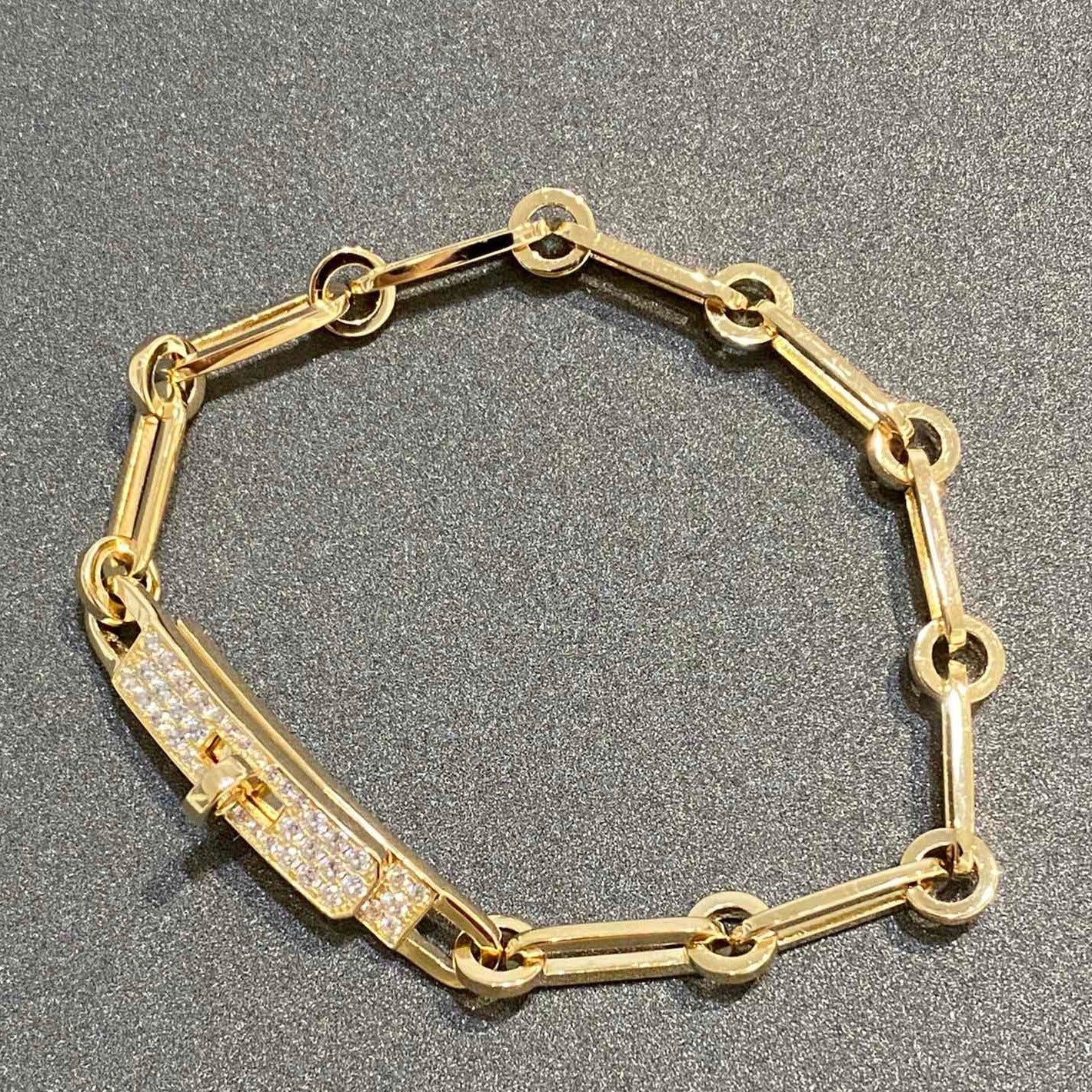 [GALE] KETTENARMBAND, KLEINES MODELL, DIAMANT