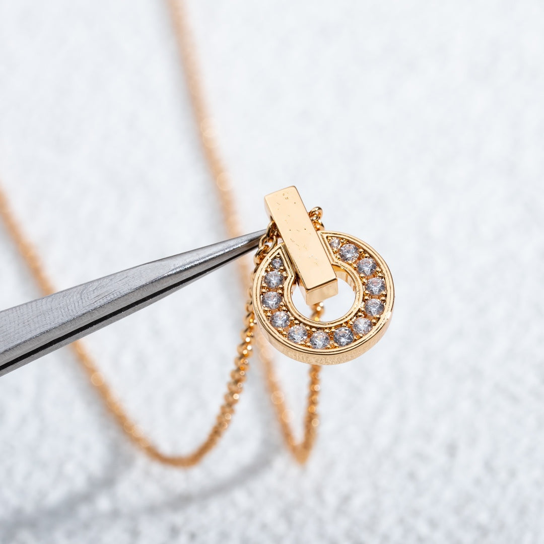 [GALE]GARI NECKLACE PINK GOLD DIAMOND