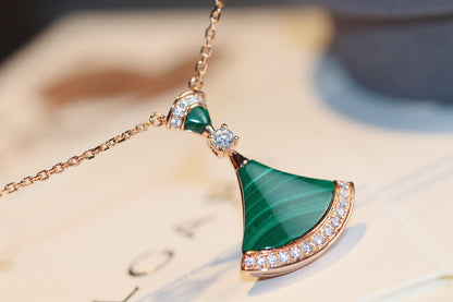 [GALE]DREAM NECKLACE MALACHITE DIAMOND