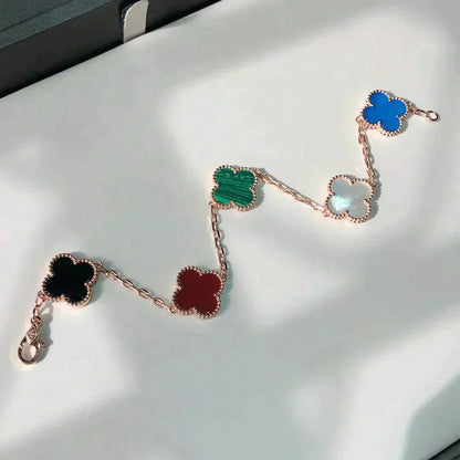 [GALE]CLOVER 5 MOTIFS MULTICOLOR  BRACELET