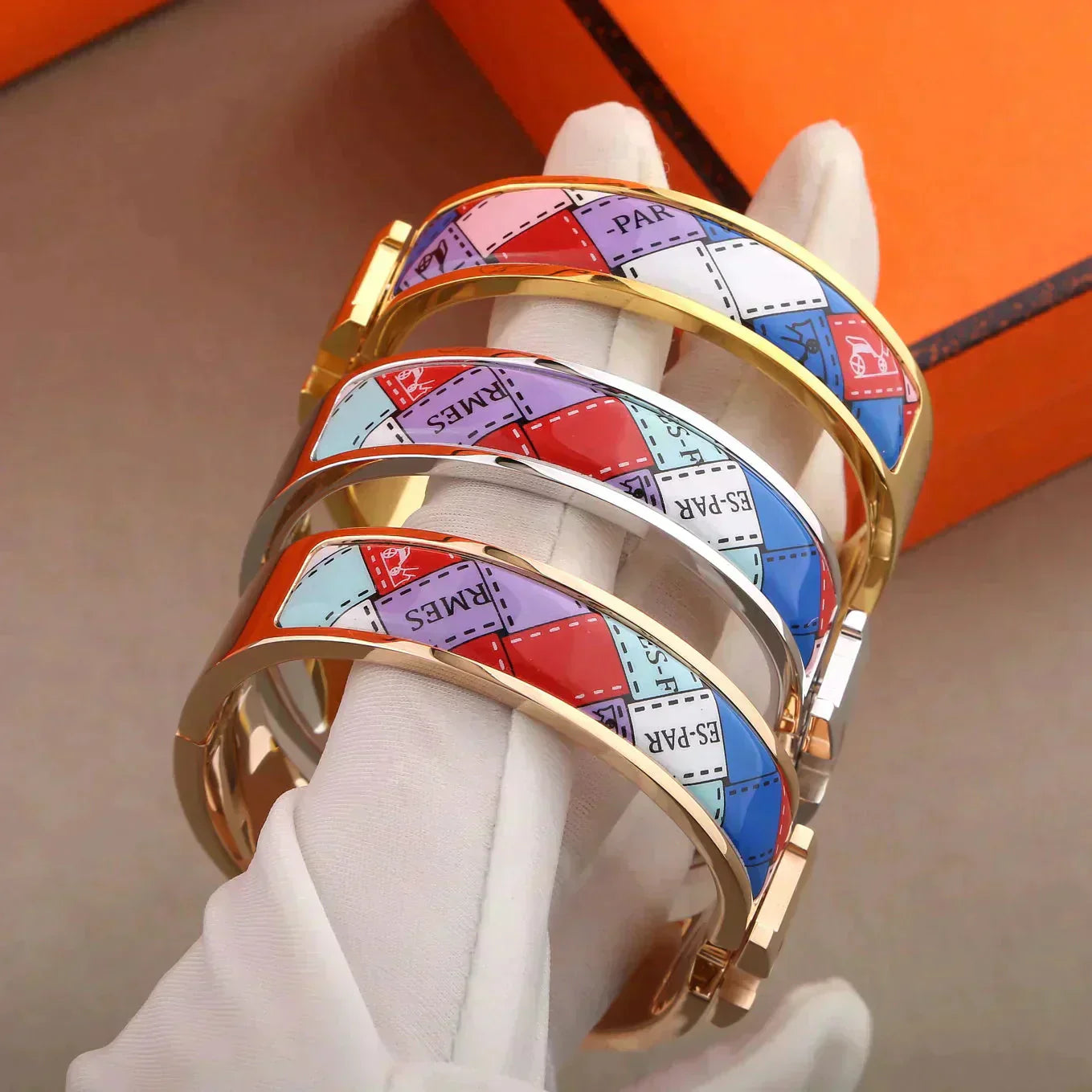 [GALE]H Armband mit gepunktetem Rand, 12 mm